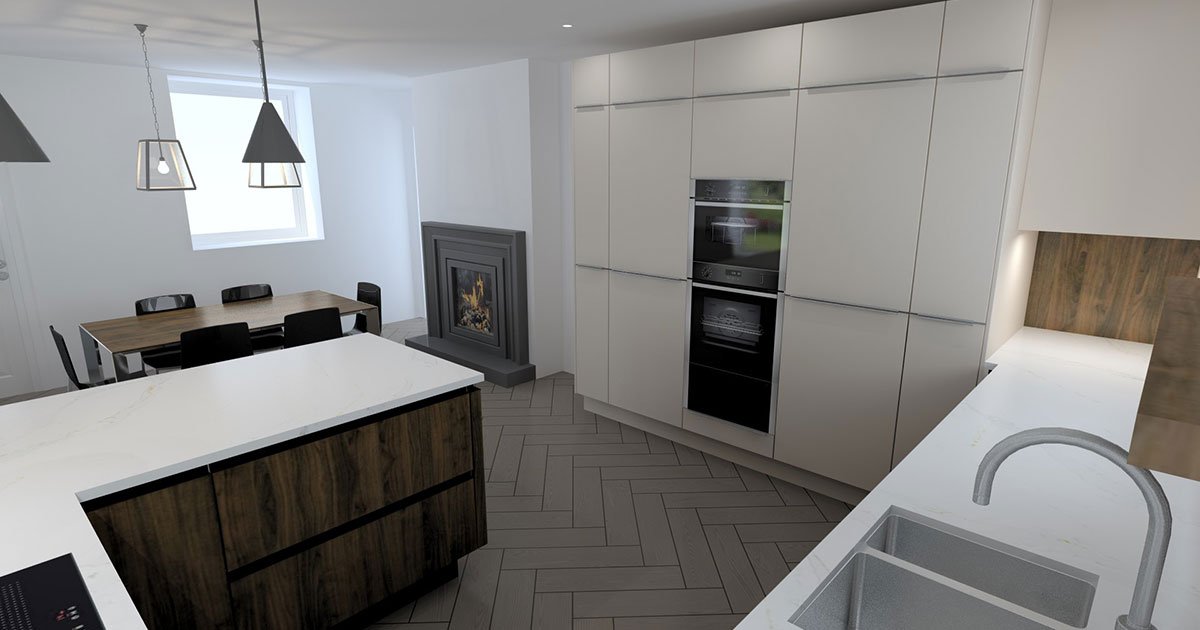 black kitchen appliances