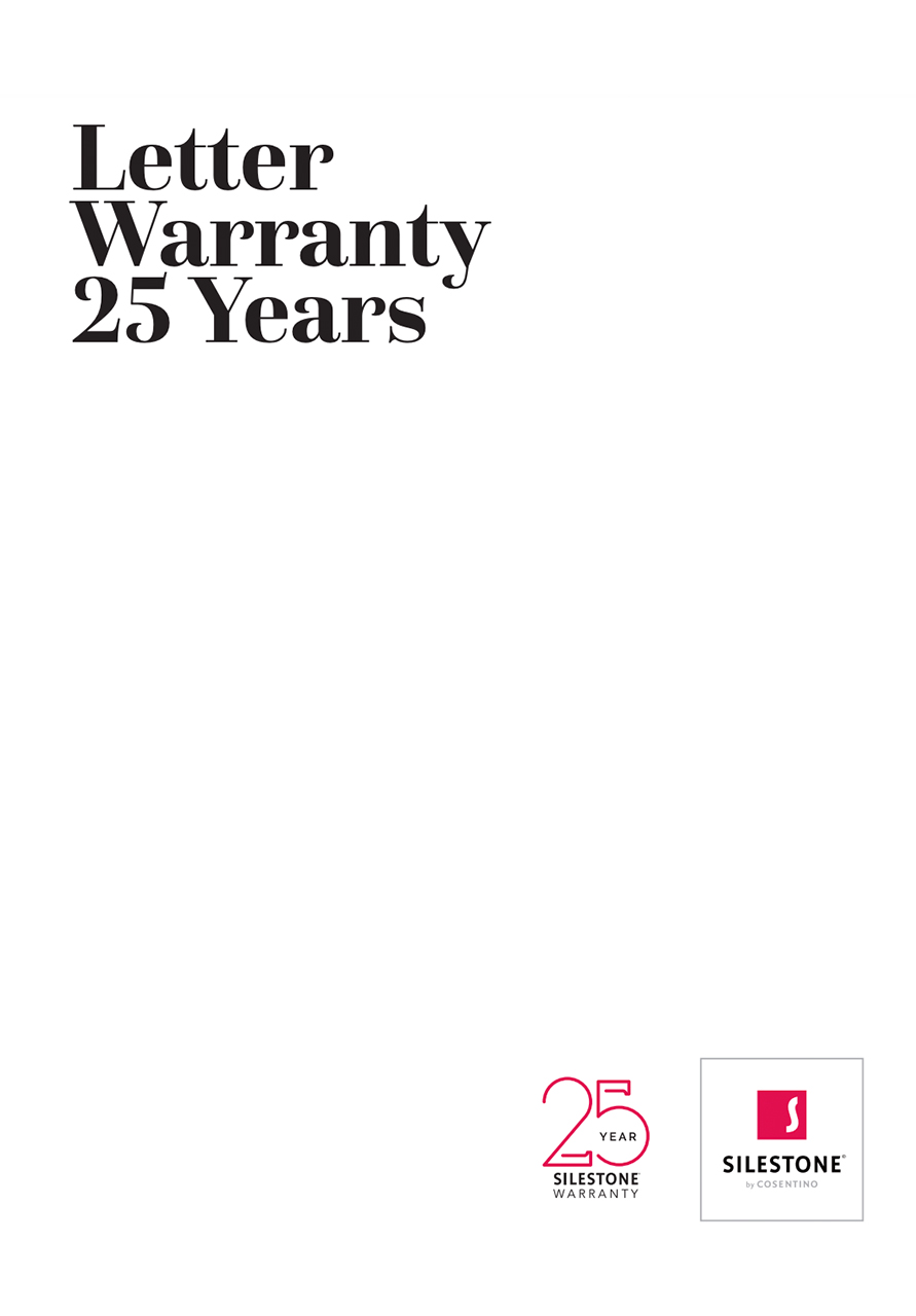 Silestone kitchen worktop warranty