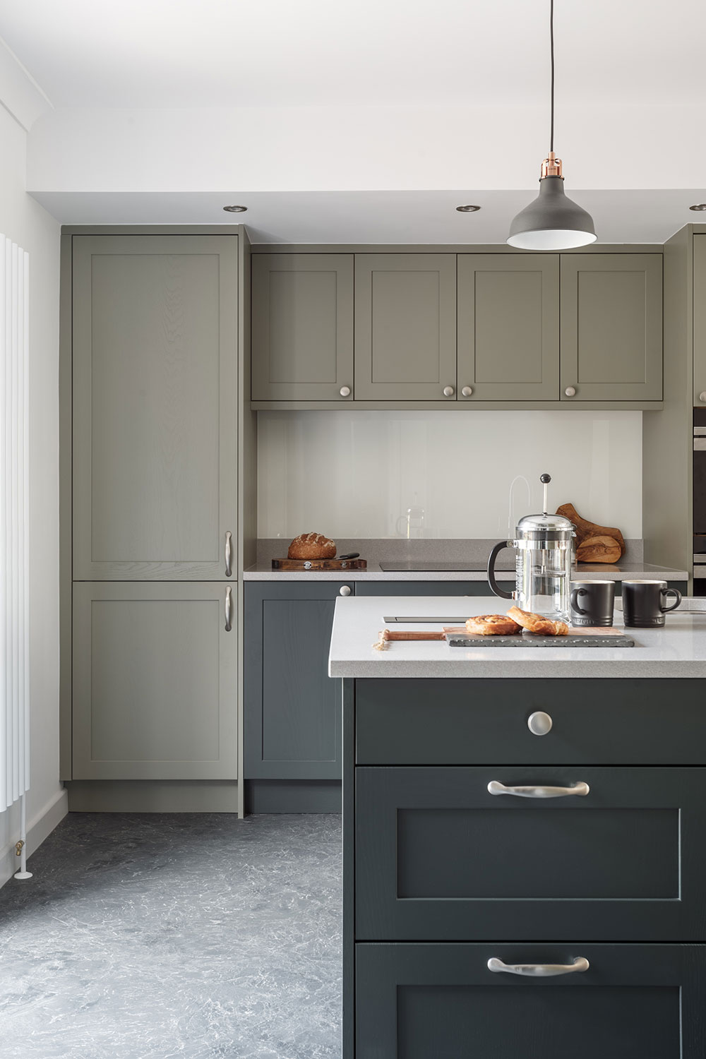 painted shaker kitchen