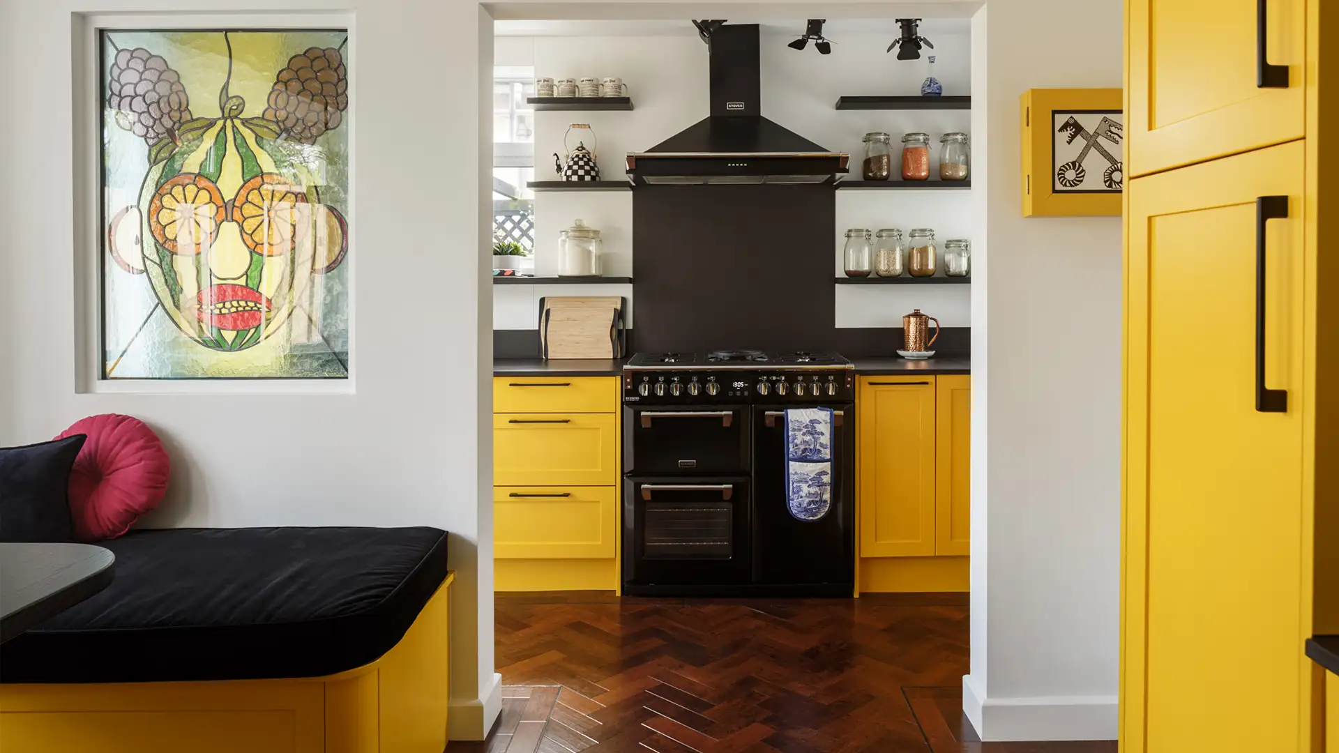 Yellow Callerton kitchen