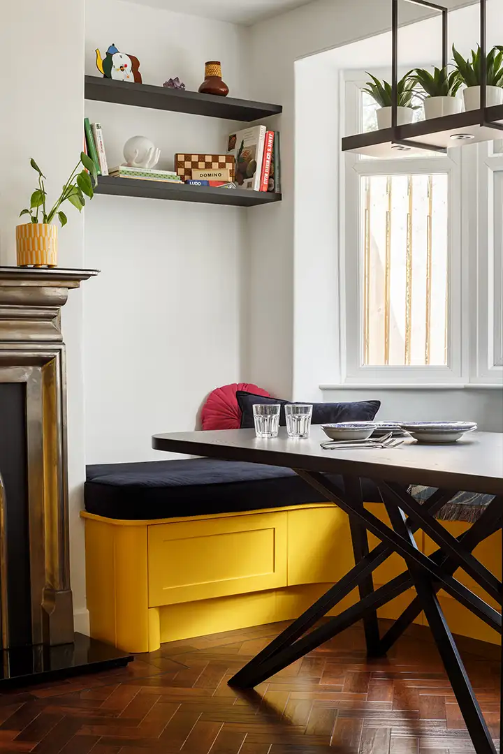 kitchen dining and shelving