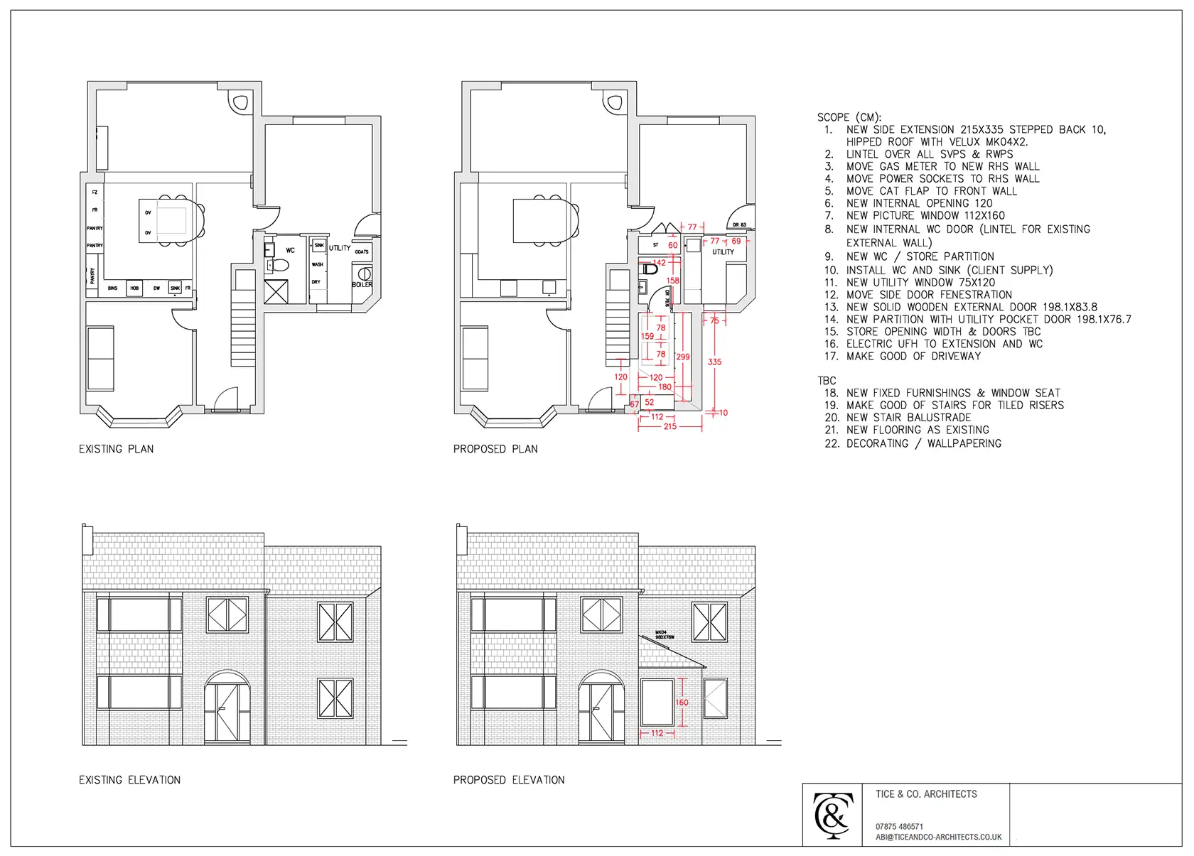 Tice kitchen architect plan 