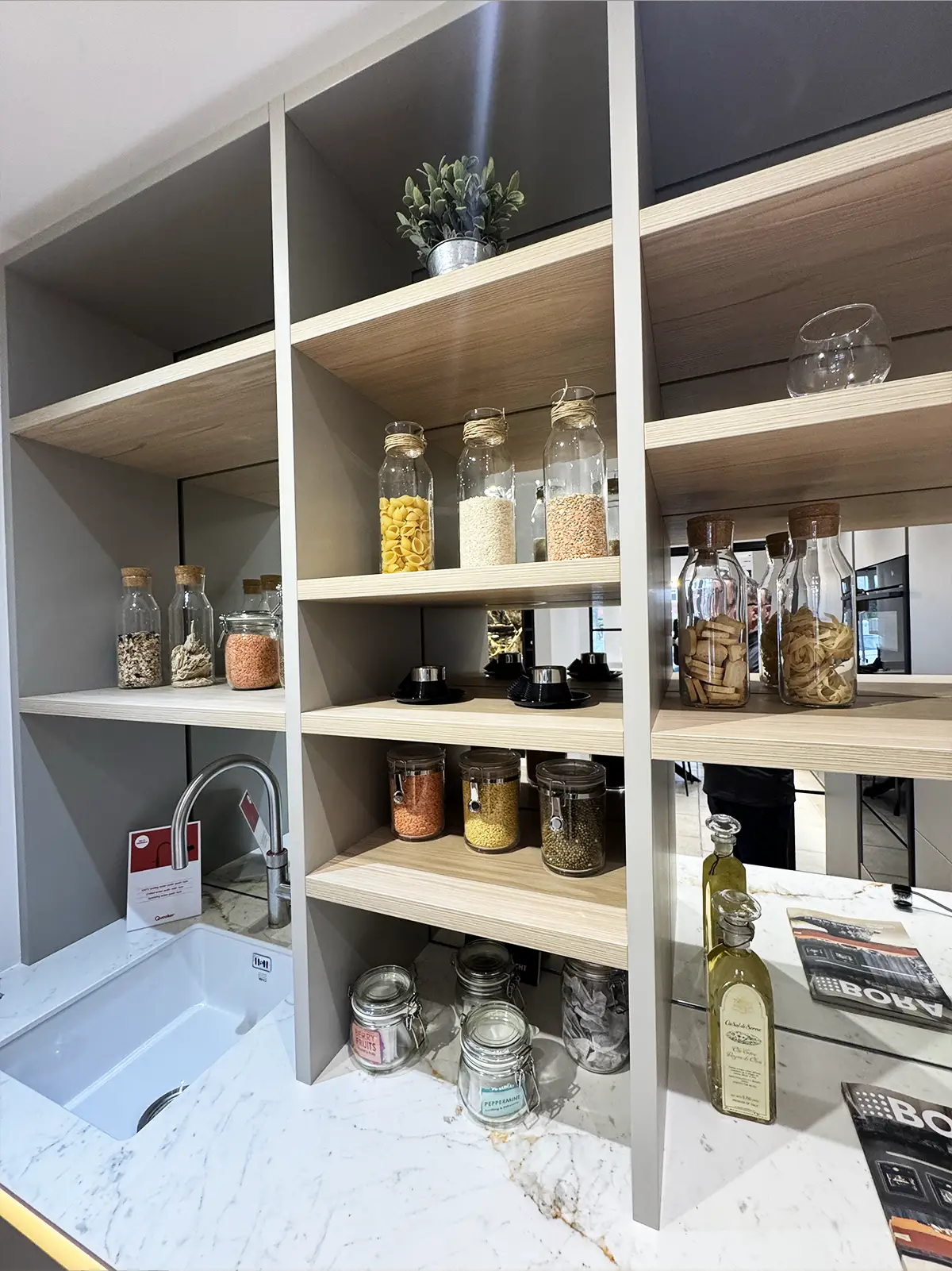 feature shelving japanese pine